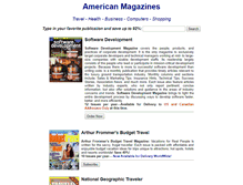 Tablet Screenshot of americanmagazines.com